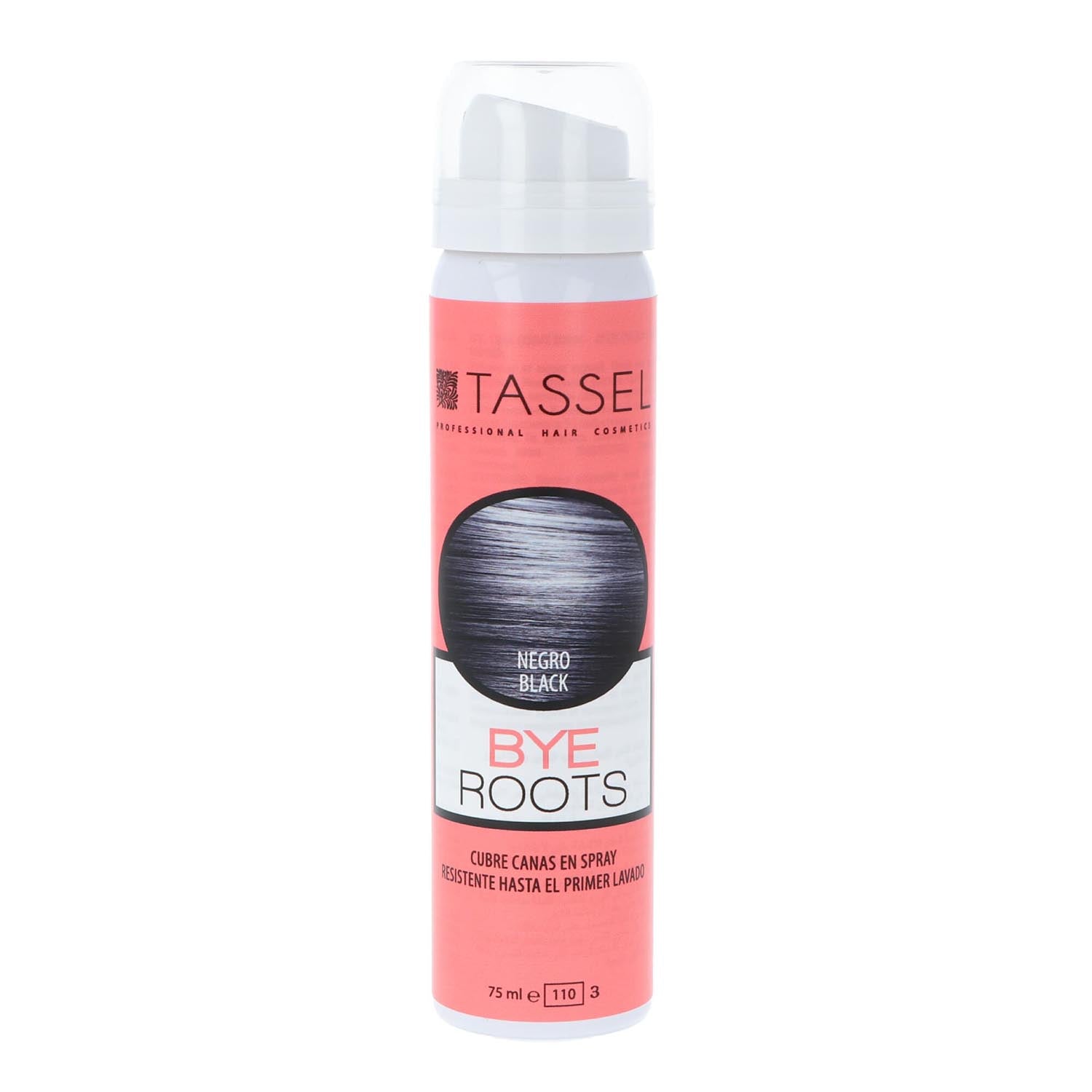Tassel Bye Roots Cubrecanas Negro Negro Spray 1Un Vaporizador